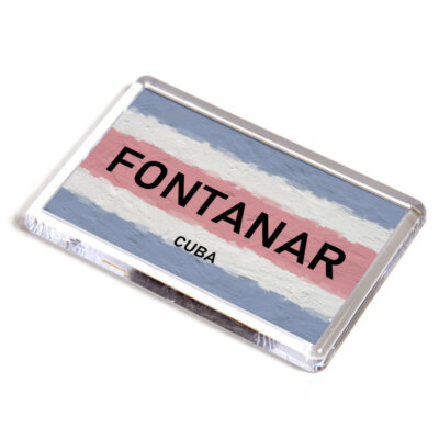 FRIDGE MAGNET - Fontanar - Cuba Flag