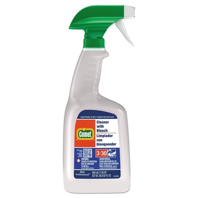 Comet 32 oz. Spray Bottle Cleaner w/ Bleach (8/Carton)