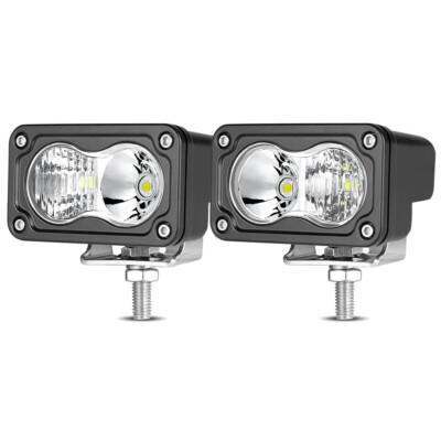 2X 3inch 40W LED Work Light Spot Flood Cube Pods Bar Driving Fog Lamp Offroad US