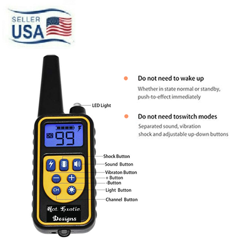 push button shock collar