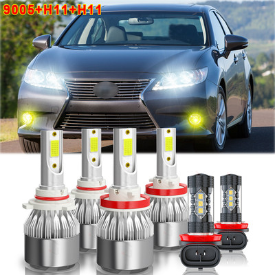 Para For Lexus ES350 2013-2015 Faro High Low Bombillas Antiniebla Combo