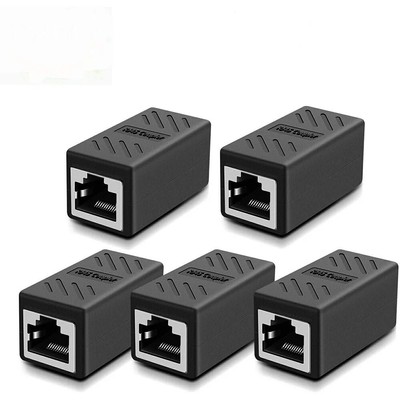 RJ45 Inline Coupler Cat6/Cat5e Ethernet Network Cable Extender Connector lot