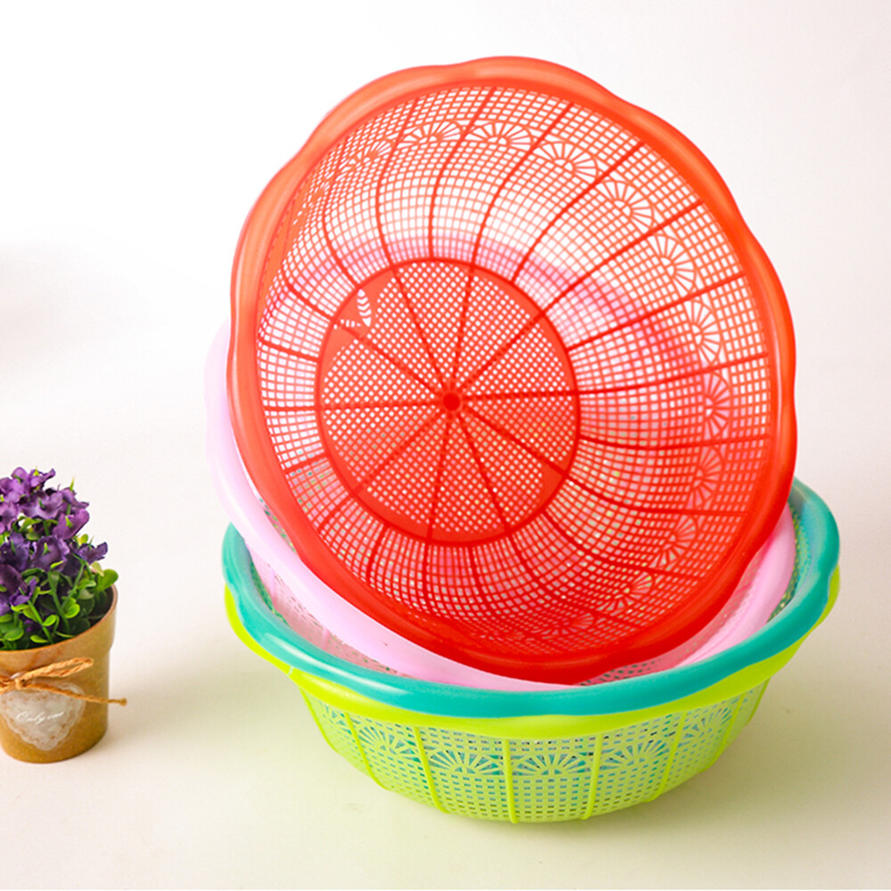 4pcs Vegetable Fruit Rice Plastic Washing Drain Strainer Colander Wash