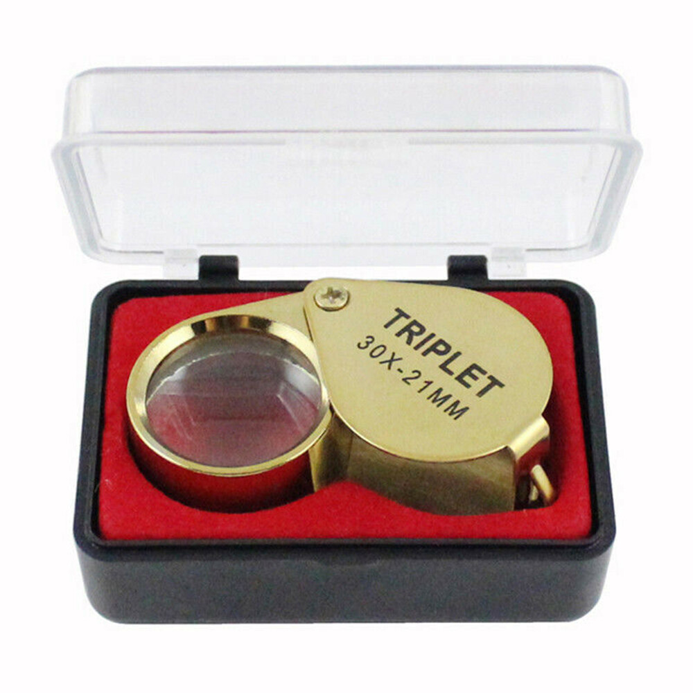 Pocket Jewellers Eye Loupe Magnifier Jewelry Magnifying Glass 30X 21mm