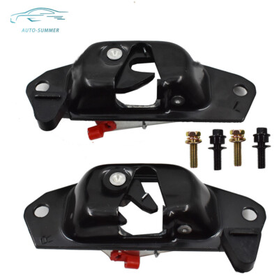 Pair Left & Right Tailgate Latch Lock Assembly Fit For Chevy GMC Black 15921948