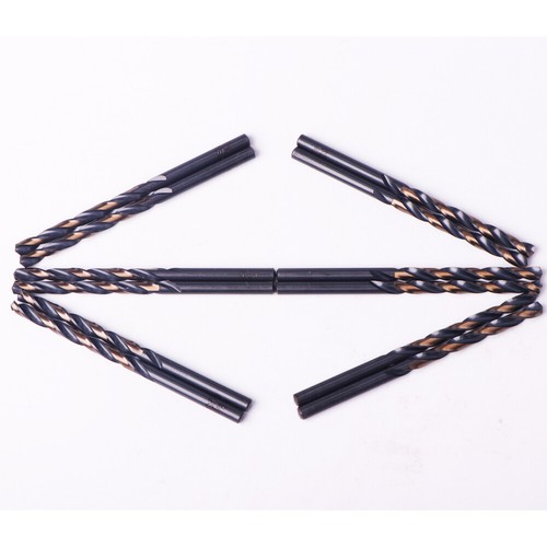 Drillforce 12PCS 17/64" Black Gold Drill Bit Set HSS Metal Woodworking Drill Bit