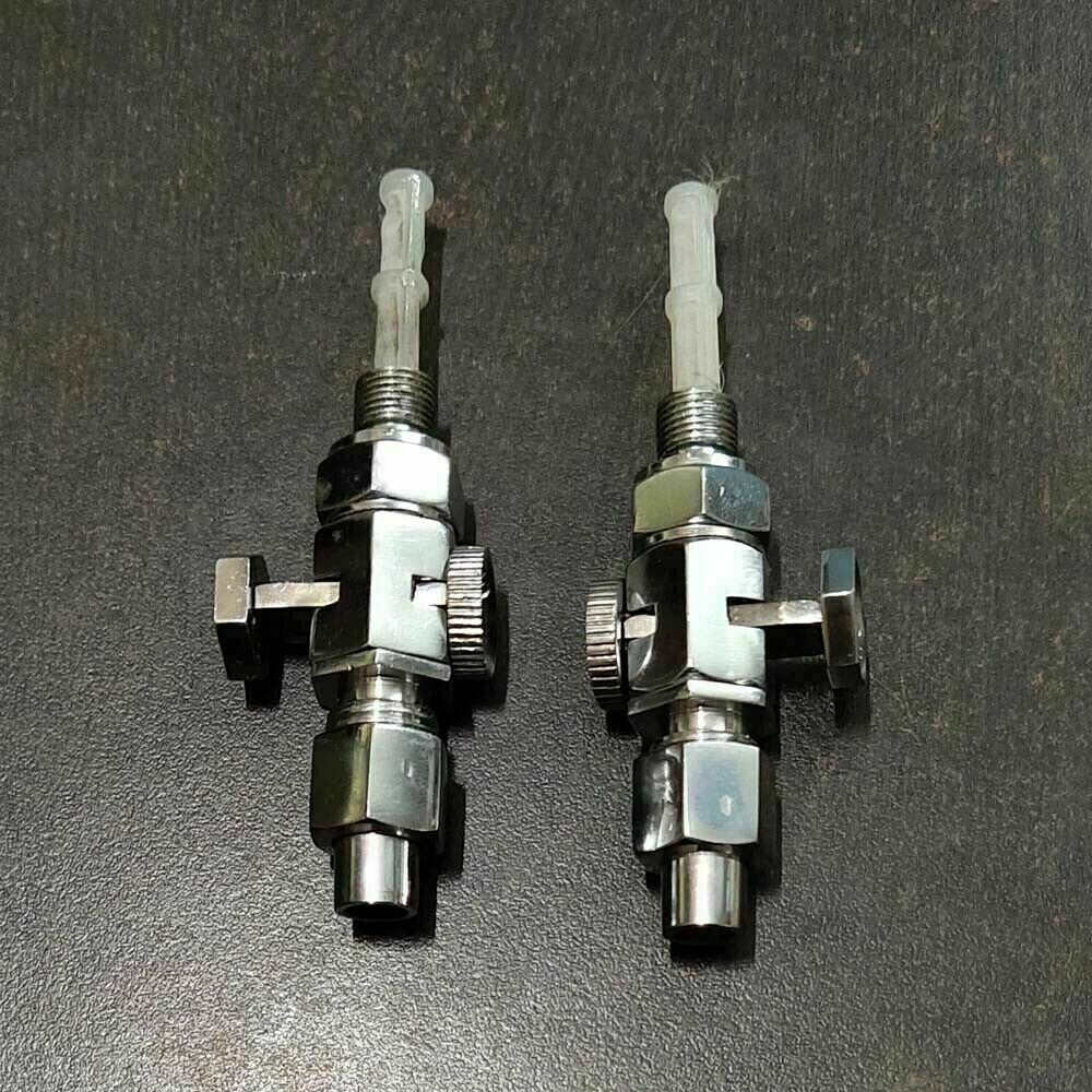 Pair Brass Fuel Petrol Gas Tank Tap Petcock 1/8 Fits Norton Triumph BSA M-20  