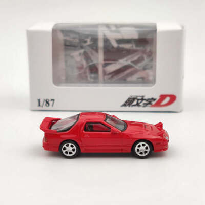 1:87 Mazda Fc3s Initial D Diecast Toys Car Models Miniature Hobby Collectible LF