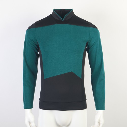 The Next Generation Picard Red Starfleet Uniforms TNG  Data Gold Blue Top Shirts