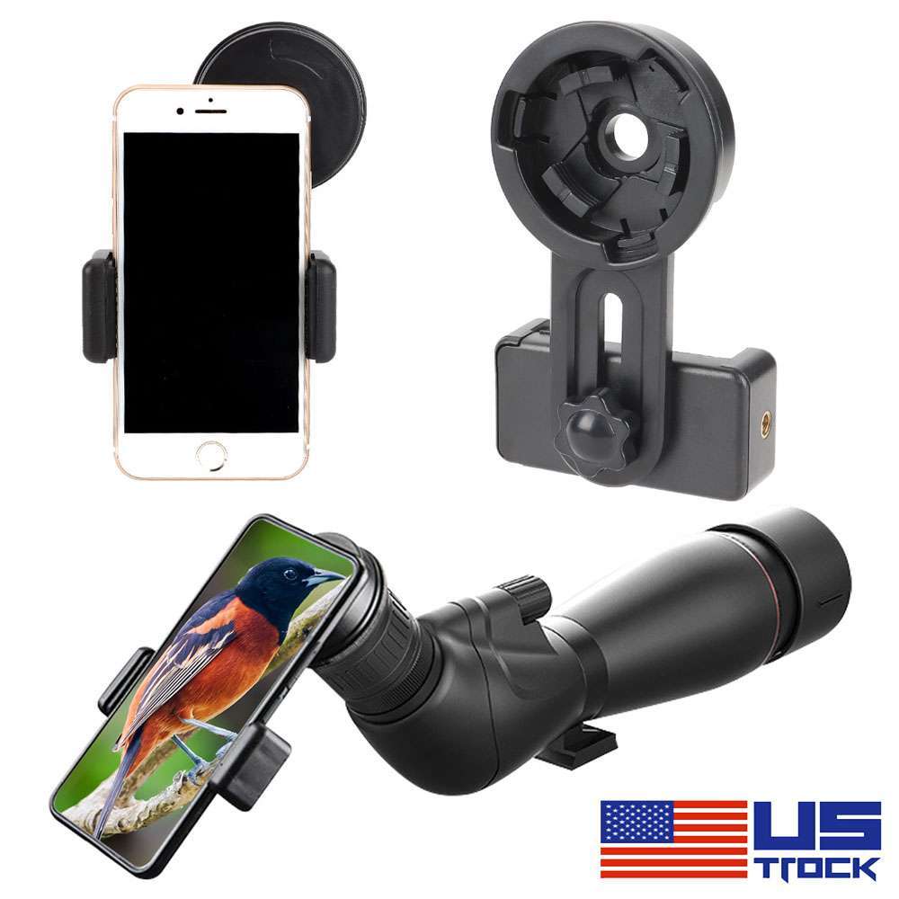 Cell Phone Adapter Mount Binocular Monocular Spotting Scope Telescope Universal