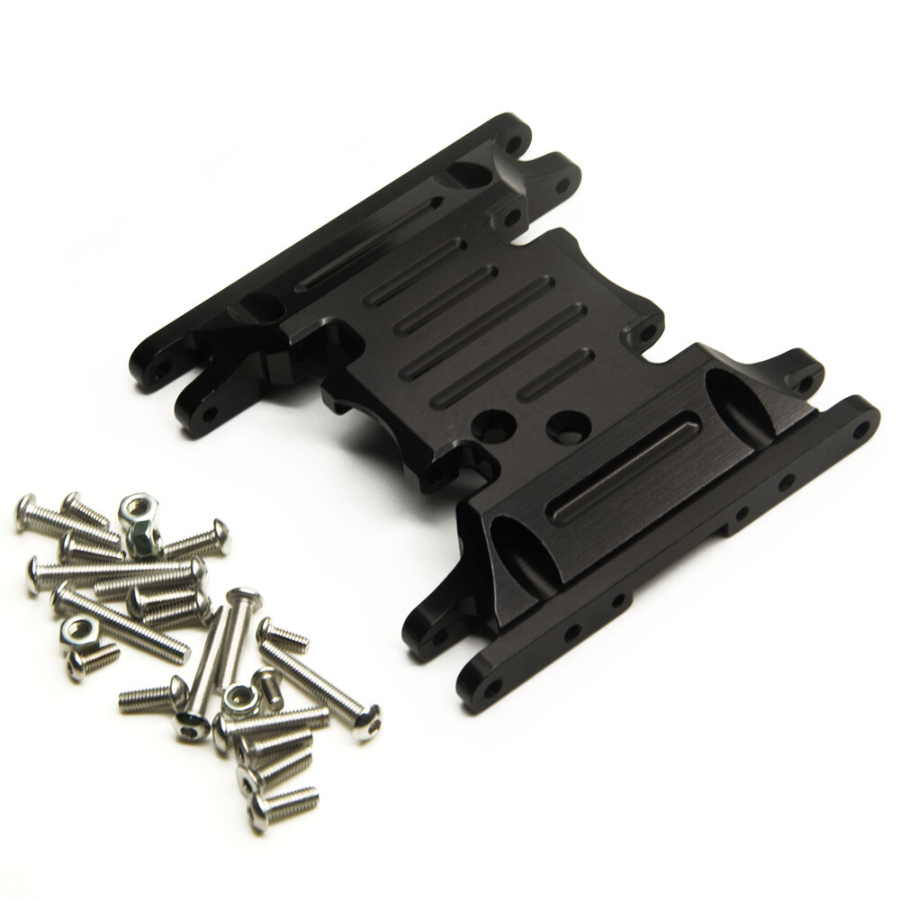CNC Skid Plate Chassis Protector Mount for 1/10 Axial SCX10 90046 RC Crawler Car