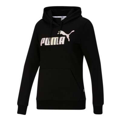 

Женская черная повседневная верхняя одежда с капюшоном Puma Ess+ Logo Floral 848997-01, Черный