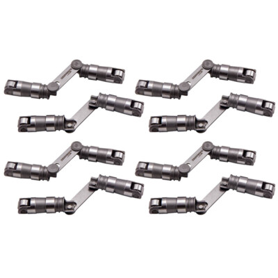 16 Pcs Hydraulic Roller Lifter Set w/ Link Bar for Ford SBF 221 255 260 289 302