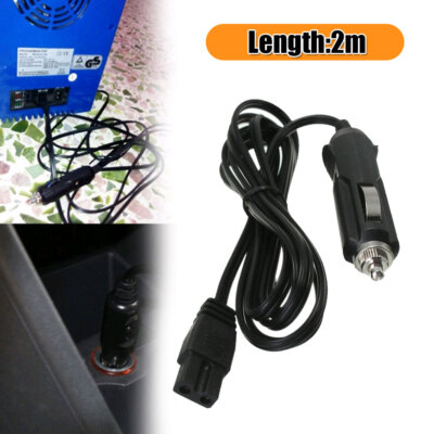 2m 12V DC Replacement Car Cooler Cool Box Mini Fridge 2Pin Lead Cable Plugs Wire
