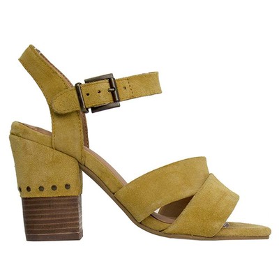 

Женские повседневные сандалии Crevo Sienna на блочном каблуке, размер 7 B, CW1097-700, Желтый, Crevo Sienna Block Heels