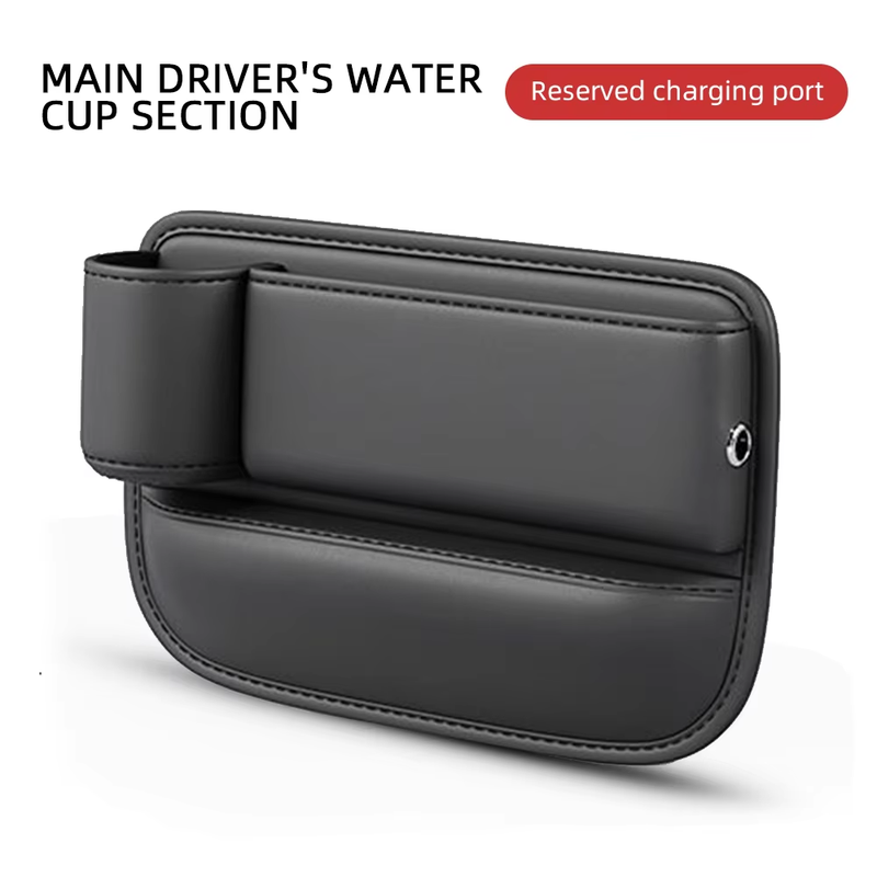 PU Leather Car Seat Gap Bag Multifunction Car Seat Organizer Auto Console Side