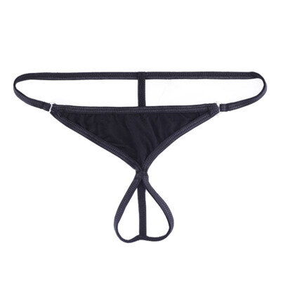 Sexy Men String Bikini Briefs Underwear Open Front Holes G-string T-back Thongs