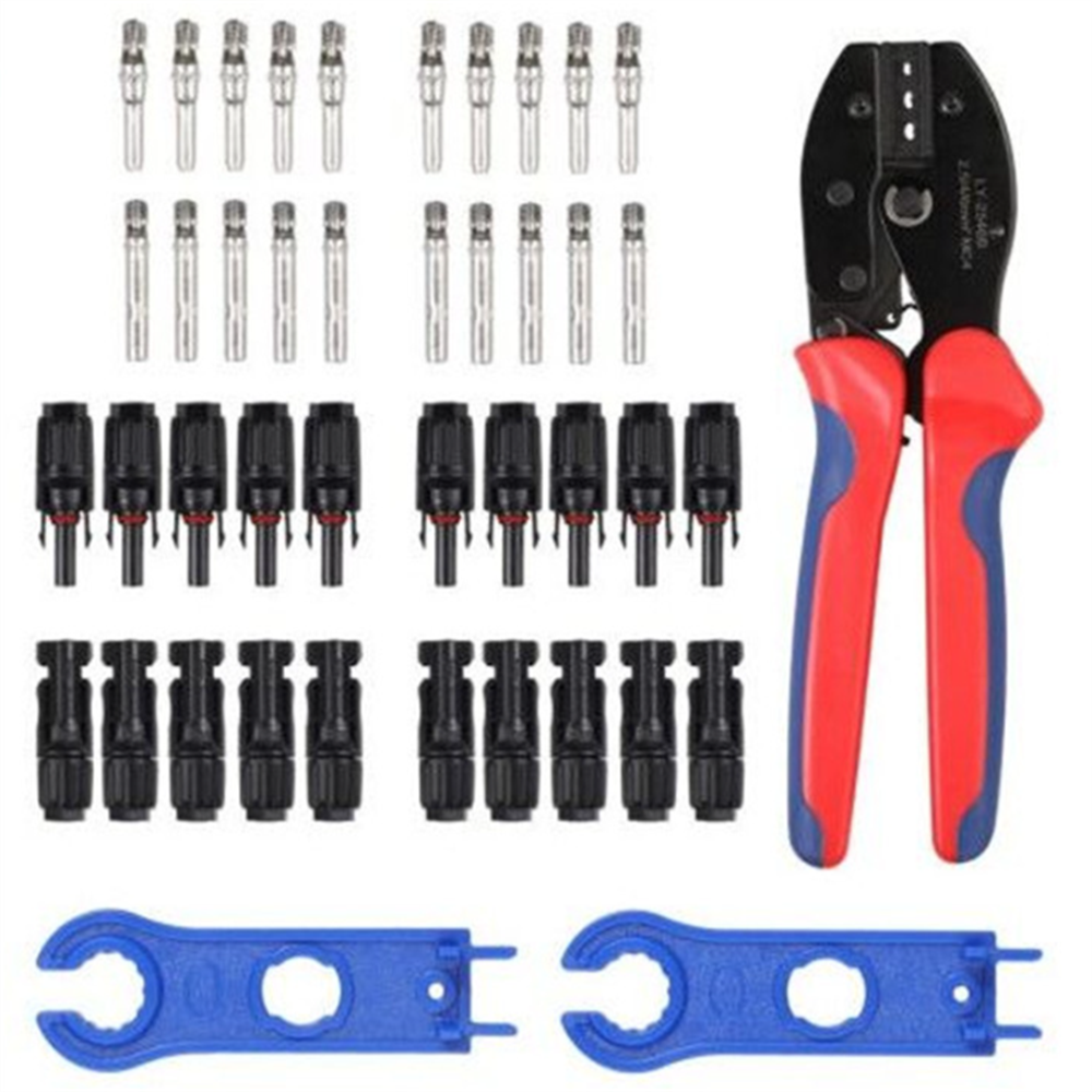 Solar Crimping Tools Kits for 2.5/4.0/6.0mm² Solar Coupling w/ Cable Plug Socket