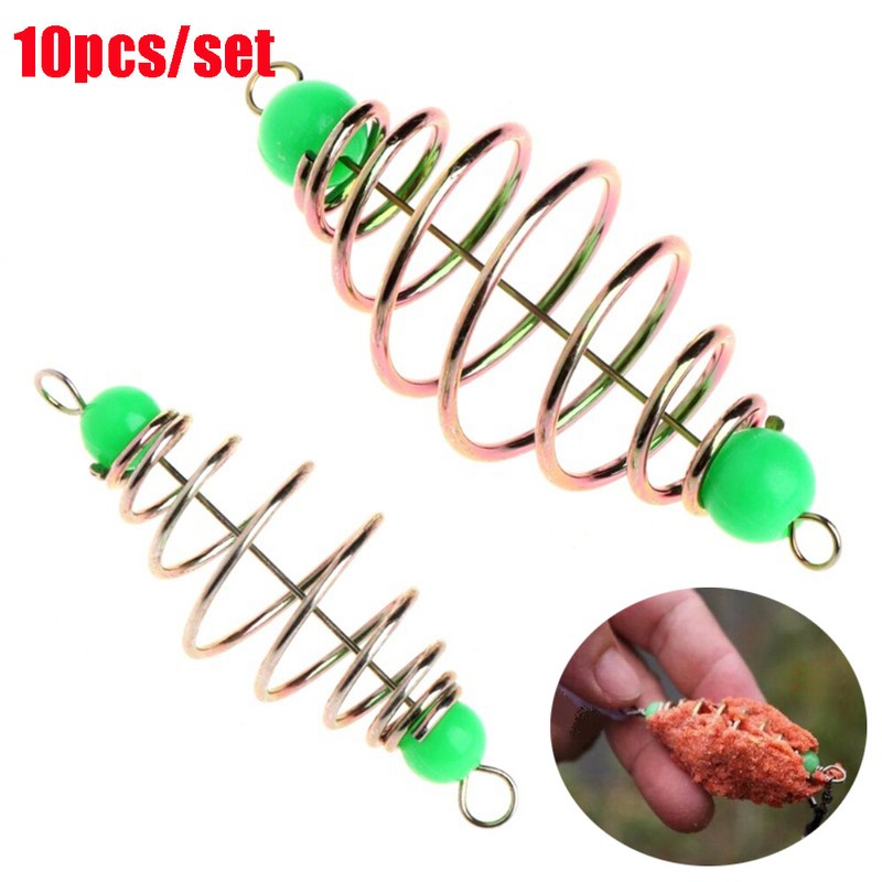 Method Leader Fishing Bait Spring Lure Hanging Tackle Stainless Steel Feeder