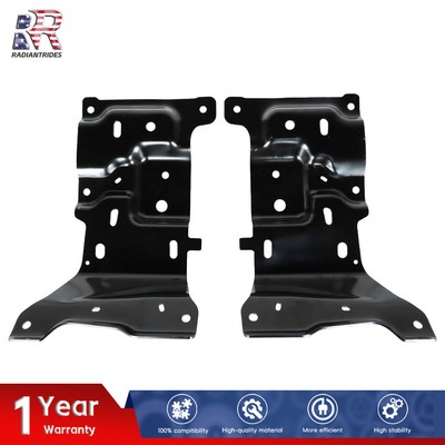 Pair Left & Right Side Front Bumper Mounting Bracket For 2018-20 Ford F-150 BLK