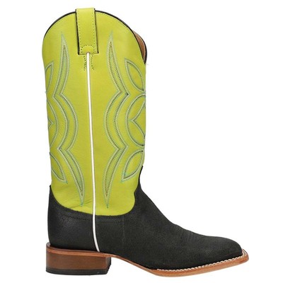 Justin Boots Minick Square Toe Cowboy Womens Green Casual Boots JP2600