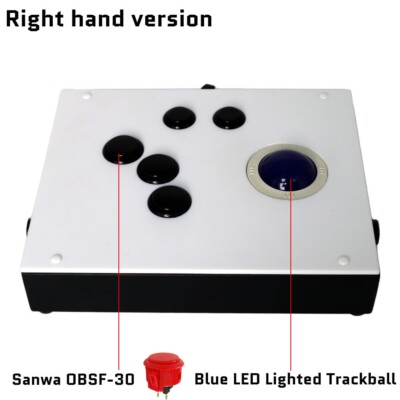 FightBox R6 USB Arcade Game Trackball Controller For MAME RetroArch Raspberry Pi