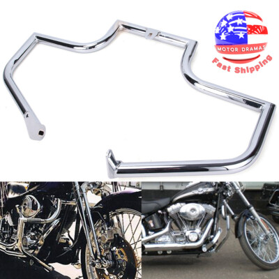 Highway Engine Guard Crash Bar For Harley Softail Slim FLS Fat Boy FLSTF 00-17