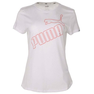 

Puma Diving Graphic Crew Neck Short Sleeve Tshirt Womens White Casual Tops 84577, Белый