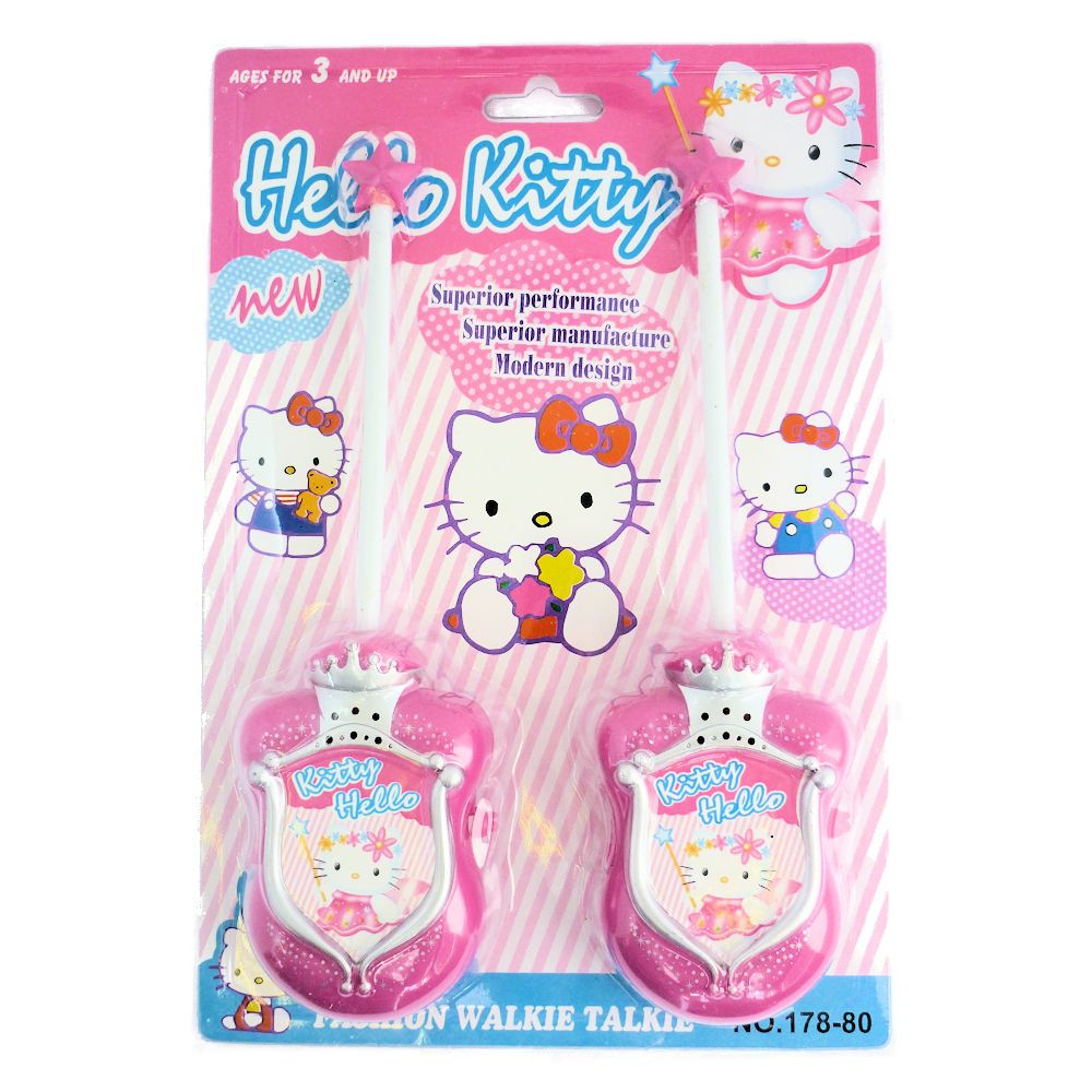 Hello Kitty Princess Kids Walkie Talkie Set Radio Range Girls