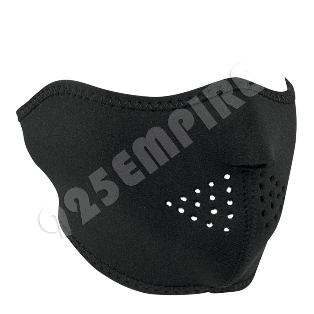  3 Pack Black Neoprene Half Face Mask Reusable Washable Lot