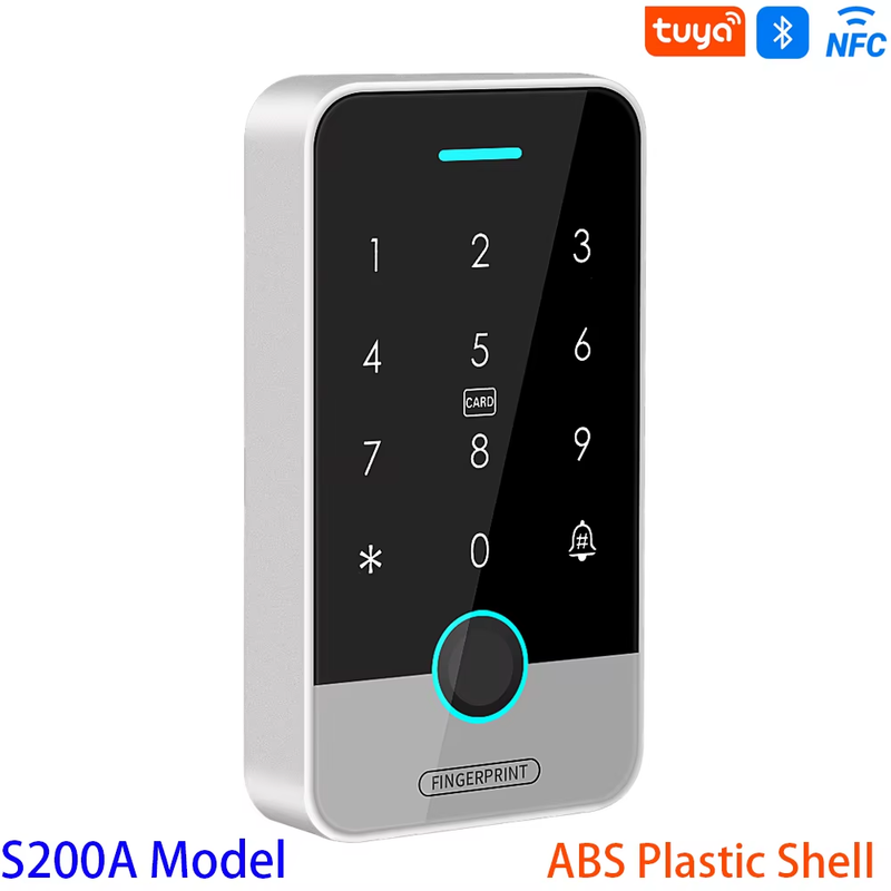 Waterproof Bluetooth Tuya APP Fingerprint Access Controller Standalone RFID Keyb