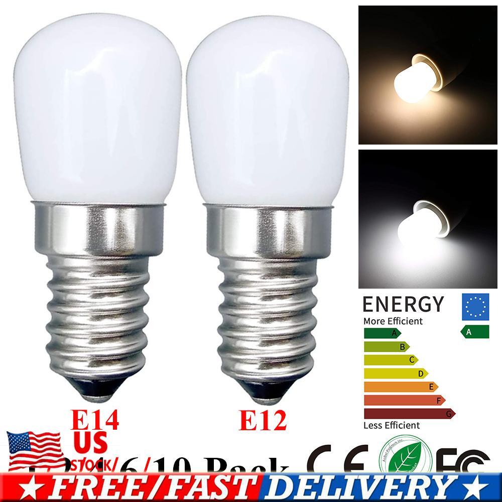 Fridge Bulb LED Pygmy Small Screw E14/E12 Warm White Dimmable Freezer Lights US