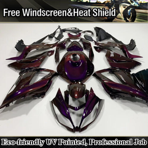 パーツ Final sale! fi'zi:k Kurve Chameleon Chameleon Blue Purple Fairing Kit For Kawasaki Ninja ZX6R ZX