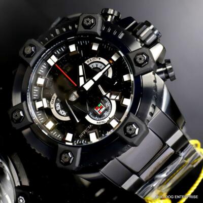Pre-owned Invicta Star Wars Darth Vader Grand Octane Black Steel Swiss Mvt 63mm Watch