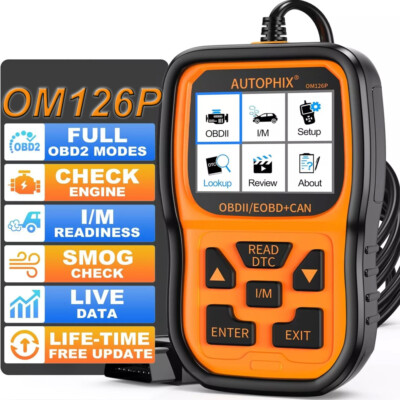 AUTOPHIX OBD2 Scanner Enhanced OM126P Vehicle Code Reader Diagnostic Scan Tool