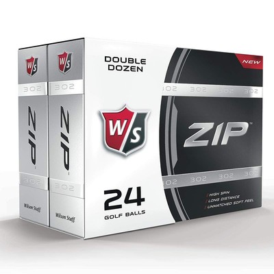NEW Wilson Staff ZIP White Golf Balls (24 Pack) - Pick Quantity!