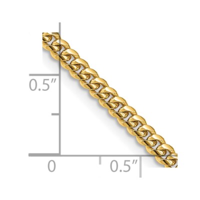 Pre-owned Superdealsforeverything Real 14k Yellow Gold 22 Inch 3.5mm Solid Miami Cuban Link Chain