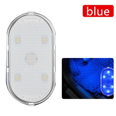Car Interior LED Light Touch Sensor Auto Wireless Ambient USB Charging Lamp