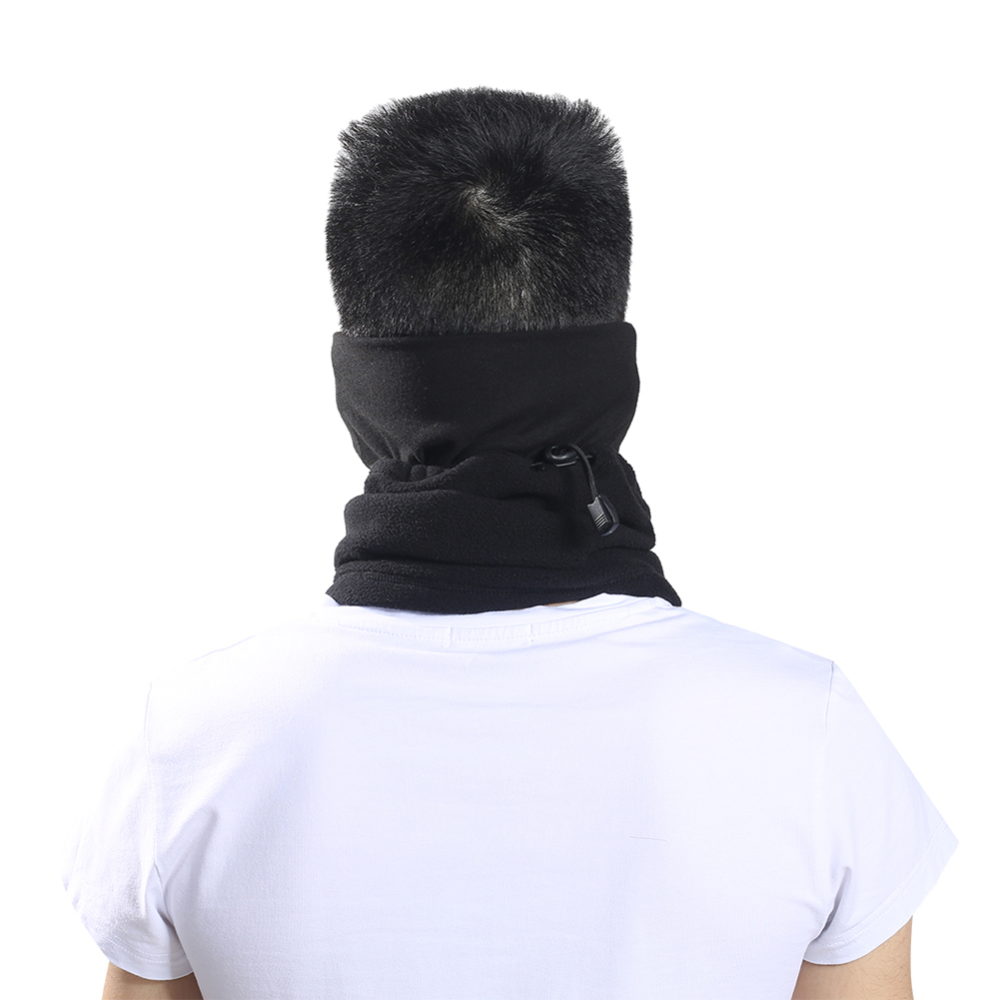 Winter Polar Fleece Windproof Half Face Mask Adjustable Neck Warmer Gaiter Scarf