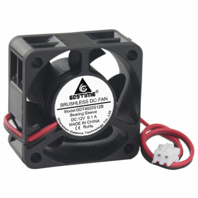 12V 40mm 4020S DC Brushless 2-pin 40x40x20mm CPU / Laser / Printer Cooling Fan