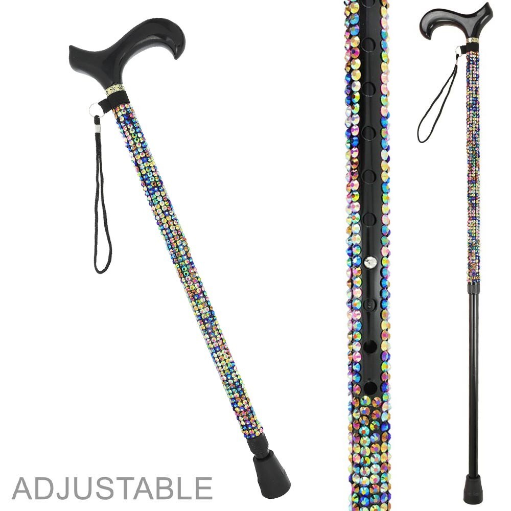 CANE rhinestone walking cane BLING ADJUSTABLE WALKING CANE