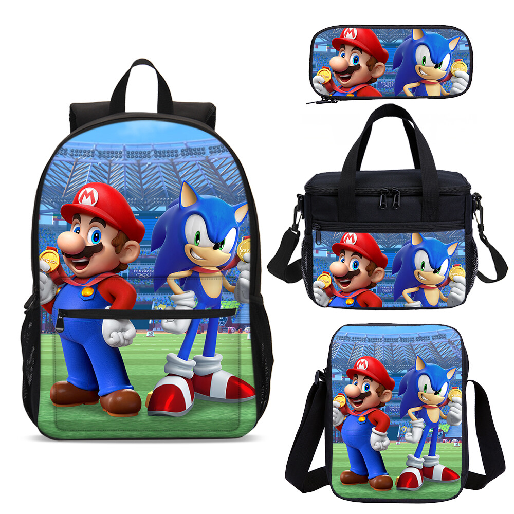 sonic bookbag and lunch box
