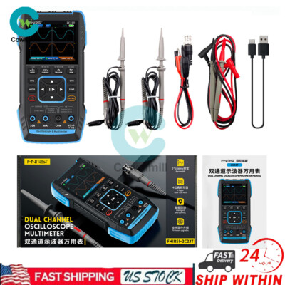 FNIRSI 2C23T Handheld Digital Oscilloscope Multimeter Function Signal Generator