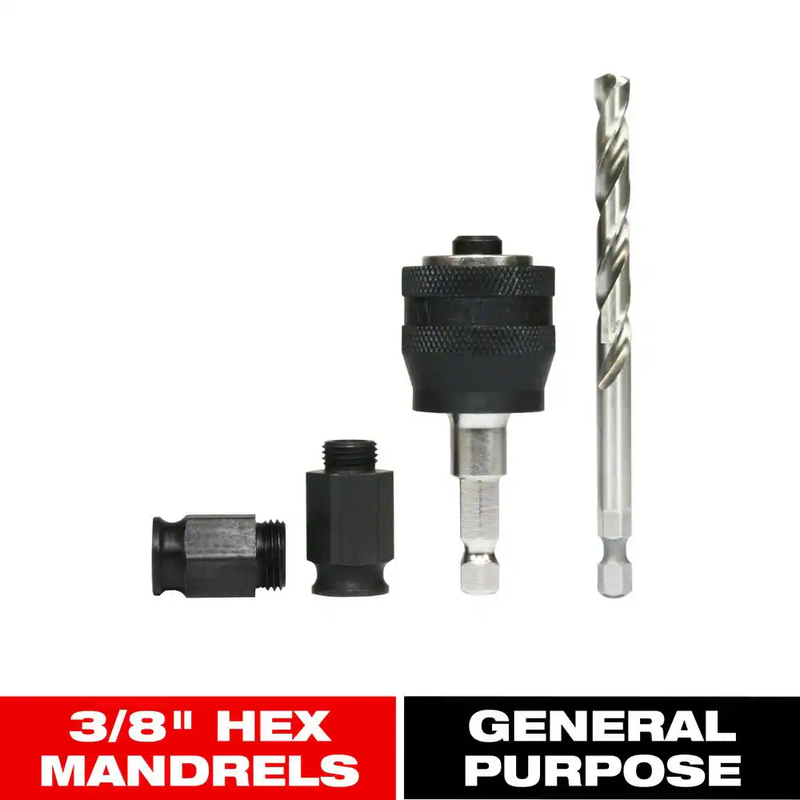 Diablo SnapLock Plus Hole Saw Mandrel Adapter Kit Universal Arbor Tool Free