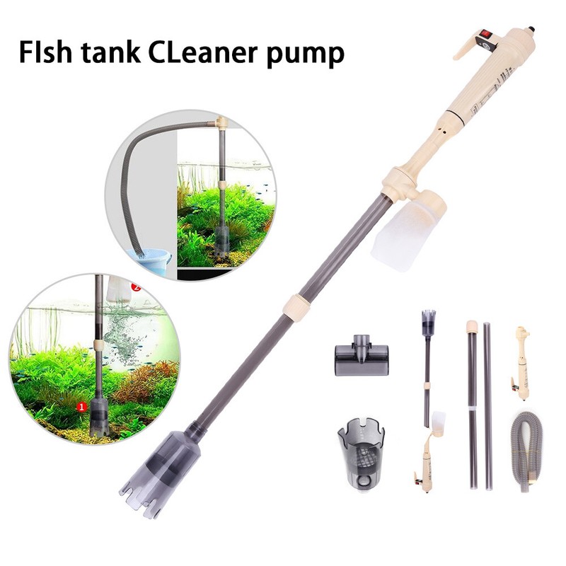 Elektrische Aquarium Bodenreinigung Reiniger Staubsauger Kiesreiniger Pumpe