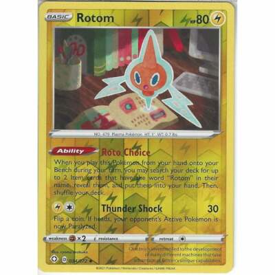 034/072 Rotom | Uncommon Reverse Holo | Pokemon Trading Card Shining Fates TCG
