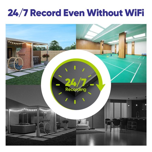 SANNCE Wireless 3MP Security IP Camera System 5MP 8CH NVR WIFI AI Two Way Audio