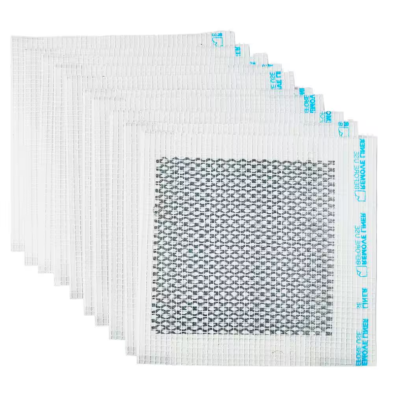 ToolPro Drywall Repair Patch 4x4 in 10Pack Fiberglass Self Adhesive Wall Ceiling