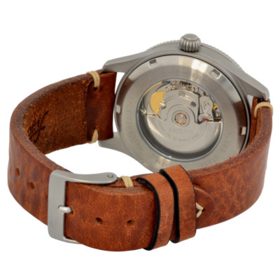 Pre-owned Aristo Unisex Wristwatch 3h190 Automatic Matic Sw200 Vintage Leather