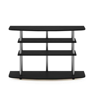 41.34" X 15.55" X 27.72" Particle Board 4-tier Black Oak Fin